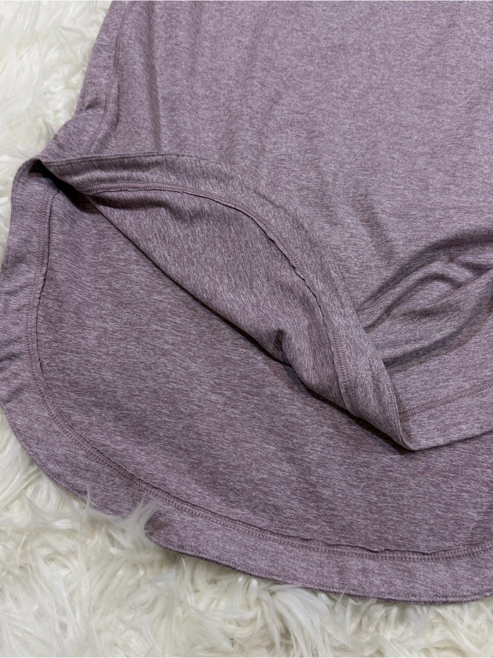 Athleta Uptempo long-sleeve top Sweatshirt heathered purple - Picture 3 of 7